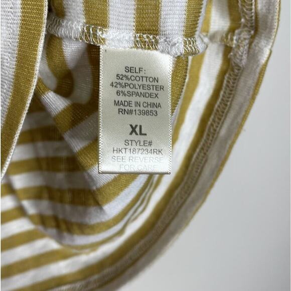 & . LAYERED STRIPED SHORT SLEEVE  T-SHIRT SIZE XL - Picture 6 of 6